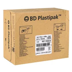 BD Plastipak Tuberculinespuiten 1 ml, Luer Met Luer-Aanzetstuk, zonder canule | 1 ml